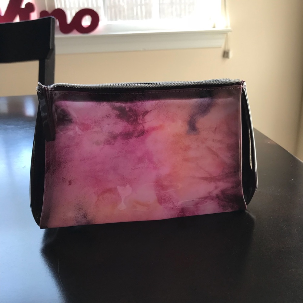 Violet Marbled Cosmetic Bag